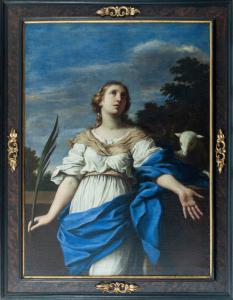 Lorenzo Greuter, Sant'Agnese, olio su tela, cm 156 x 120